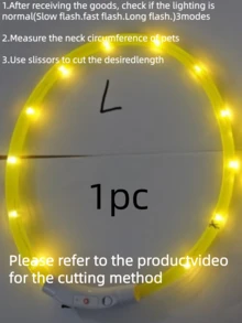 PETSIN 1 件 USB 可充电 LED 发光狗项圈，具有 3 种照明模式，明亮的灯光确保夜间安全，可调节照明项圈，确保宠物安全，适用于小型到大型犬和猫，适合猫妈妈、狗妈妈、猫爱好者