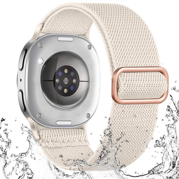 Fine Woven Stretchy Braided Bands Compatible With Samsung Galaxy Watch 8 Band 40mm 44mm/Galaxy Watch 8 Classic 46mm, Adjustable Elastic Nylon Wristband Sport Strap For Galaxy Watch 8 2025 Women Men, Gifts For Friends And Family