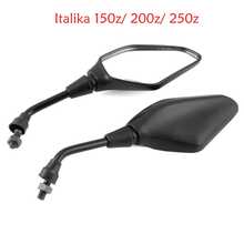 Jgo Espejos Italika 150z 200z 250z Vortx 300 Ft125 150 - espejos retrovisores izquierdo y derecho - Ver 1
