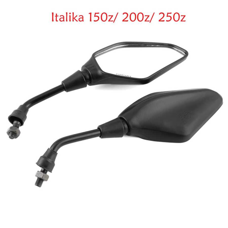 Jgo Espejos Italika 150z 200z 250z Vortx 300 Ft125 150 - espejos retrovisores izquierdo y derecho - Ver 1