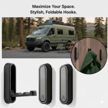 1pc, Aluminum Folding Clothes Hook For RV, Multi-Functional Hanging Organizer For Entryway, Bathroom, Kitchen, Bedroom, RV Shade, Screen, And Accessories RV Awnings Accessories