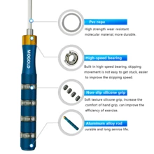 MOGOLD 1 Set Aluminum Alloy Speed Skipping Rope, Aerobic Fat-Burning Fitness Mini Exercise Equipment Indoor Unisex Adjustable PVC Gym Accessories, Sport, Gym, Home Exercise, Skipping Rope, Jump Rope, Skipping Rope, Jump Rope - Multicolor - View 5