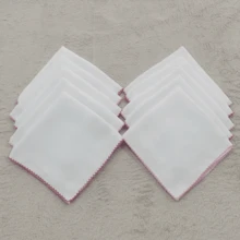 Baby Essentials – 32x32cm Double Diaper Kit 10 Units 100% Cotton With Delicate Piquet - 粉紅色和玫瑰色 - 查看 6