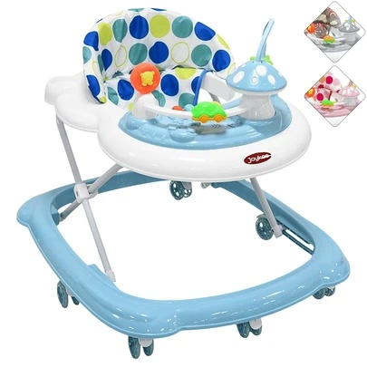 Joykoo Andadera para Bebé Hongo Musical Juguetes Interactivos Altura Ajustable Ruedas de Goma Apta desde 6 meses y hasta 12 kg