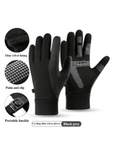 Unisex Winter Outdoor Radfahren Sport Handschuhe, thermisch gefüttert und verstärkt für Skifahren & Wandern