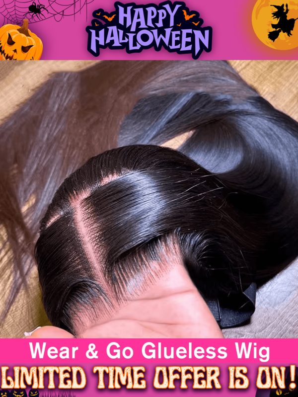 200% Density 34 Inch 5x5 13X4 13X6 HD Ear To Ear Lace Front Wigs Natural Hairline No Glue Human Blended Hair Pre Plucked With Baby Hair Transparent Bone Straight Wear And Go 3 Second Glueless Wigs For Women Natural Black Color Virgin Original Human Blended Hair With Fiber Wig For Women Daily Use