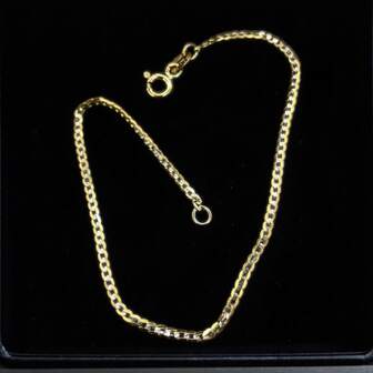 Pulso o Pulsera Tejido Barbado en Oro de 10k. Ideal para uso diario