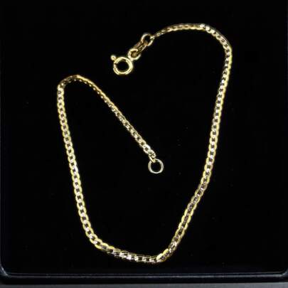 Pulso o Pulsera Tejido Barbado en Oro de 10k. Ideal para uso diario