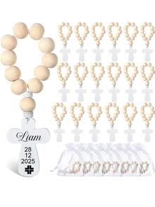 Personalised Custom Wooden Cross With Texts. Happy Easter, Christening, Baptism, First/Funeral, Birthday Party, Wedding Decoration, Keepsake Gift, Christmas, Waterproof, Anti-Mold, Stylish, Adorable, High-Quality Custom, Personalized, Unique Ideal Gifts For Her Boyfriend, Girlfriend, Dad, Mom, Family, Friends, For Anniversaries, For Birthdays, Office, Home, Mother's Day, Graduation