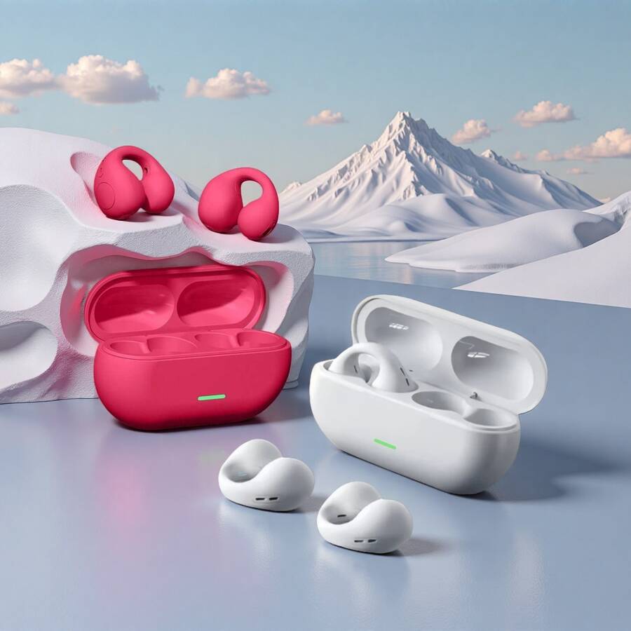 全新 Fone 蓝牙耳机 5.3 无线气导耳机夹耳式音乐降噪高清通话运动游戏耳机 - 彩色 - 查看 1