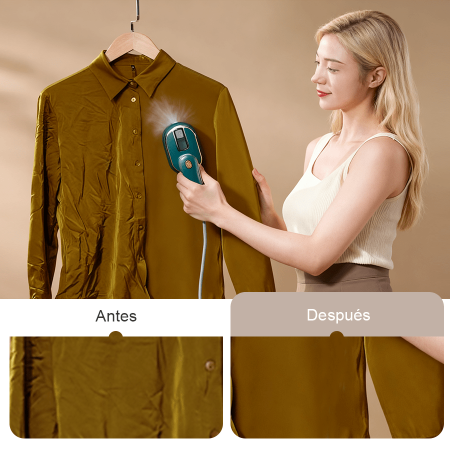 Nuevo Modelo - Plancha de Vapor Mini Portátil: Ferro de Stiro Eléctrico para Ropa, Casa y Viajes