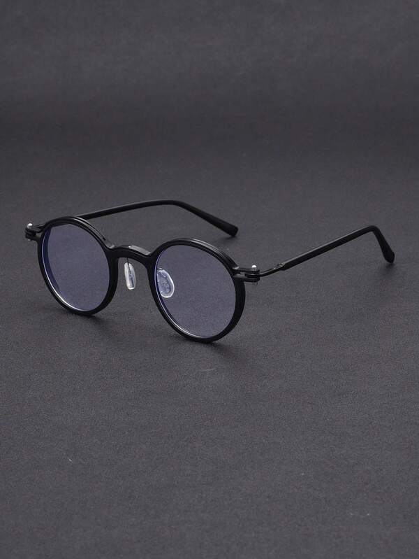 Óculos de grau redondos unissex estilo Y2K, sem prescrição, adequados para computador, decoração e uso diário, 1 peça