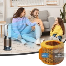 PH01 Carbon Fiber Evaporator Filter Replacement For PH01 PH02 PH03 PH3A PH04 Replacement Parts (Yellow 1 Pack)