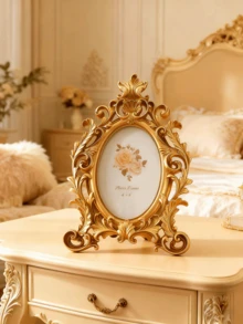 1 Bộ khung ảnh nhựa chạm khắc tinh xảo kiểu Mỹ cổ điển, giấy ảnh ngẫu nhiên, tranh trang trí tường, vật trang trí để bàn, khung chạm khắc kiểu Pháp cổ điển, lãng mạn, khung chạm khắc độc đáo, thích hợp cho phòng khách, phòng ngủ, văn phòng, studio, phòng trưng bày, ghi lại những khoảnh khắc quý giá trong cuộc sống hàng ngày. - Nhiều màu - Xem 2