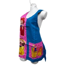 Apron For Teachers And Educators: Exclusive Designs - Blue Pink - View 3
