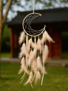 LED捕梦网：月亮捕梦网、彩色捕梦网、大型捕梦网、夜灯、正宗捕梦网、圣诞节万圣节派对装饰、婚礼生日周年纪念日节日惊喜礼物 - 緞帶月亮 - 查看 17