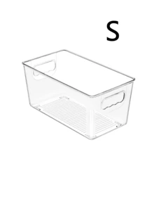 1 pezzo Vtopmart Contenitori di stoccaggio impilabili trasparenti con coperchi - Grandi, organizer in plastica con maniglie per cucina, dispensa, bagno e altro - Salvaspazio, facili da pulire, organizzatori e contenitori per la cucina