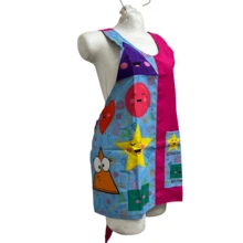 Apron For Teachers And Educators: Exclusive Designs - Hot Pink - View 3