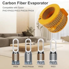 PH01 Carbon Fiber Evaporator Filter Replacement For PH01 PH02 PH03 PH3A PH04 Replacement Parts (Yellow 1 Pack)