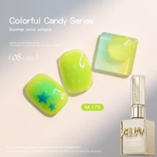 XEIJAYI Frame Bottle Glass Sugar Paper -- Popular Nail Art Colorful Candy 1pc Gel Polish Fashion LED Glossy Nail Art Salon Women'S Nail Art Tools Fashion Solid Color Gel Salon Solid Color Art - 彩色 - 查看 12