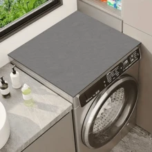1pc Anti-Slip Protective Pad, High Water Absorption Washing Machine/Dryer Cover, Durable Non-Slip Surface, Elegant Design, Appliance Surface Protector, Washing Machine Protective Pad - Multicolor - View 9