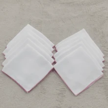 Baby Essentials – 32x32cm Double Diaper Kit 10 Units 100% Cotton With Delicate Piquet - 粉紅色和玫瑰色 - 查看 7
