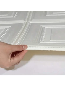 10/20/30 片易撕 3D 网格泡沫墙纸 - 防水可水洗自粘乙烯基墙贴，适用于客厅、厨房、卧室、宿舍装饰 - 可修剪、可移除并粘贴在天花板上 - 彩色 - 查看 5