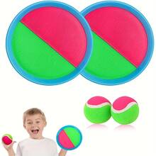 Goo Ball Children's Toy - Outdoor Game, Beach Toy, Throwing Ball Set With 2 Bats And 1 Ball, Perfect Beach Game Combination Courtyard Playground, Suitable For Children/Adults/Family Easter Gifts - 寶藍色 - 查看 9