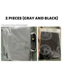 1 Stück Fahrradabdeckung - leicht & tragbar, aus wasserundurchlässigem PEVA-Material mit UV-Schutz und Belüftungsdesign, erhältlich in Grau/Schwarz, geeignet für E-Bikes, Motorräder, Mountainbikes, Ganzjahres-Polyester-Fahrradabdeckung