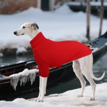 BJAYPET 1pc Dog Sweater, Soft & Comfortable, Essential For Dog's Autumn/Winter Outings, Red Color Meets Dog's Fashion Needs, Available In Multiple Sizes Suitable For Small, Medium, And Large Breed Dogs - Red - View 12
