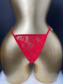 SOFUSEN Modern Elegance New Sexy Mini Skirt With Mesh Socks Bra Underwear Hip Hugging Skirt Women's See Through Strap Underwear Set For Beautiful Night - 紅色 - 查看 7