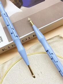 Punch Needle Kit, Beginner Punch Needles, 4-Level Adjustable Punch Needle, Cross Stitch Punch Needle Tools