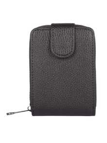 Tarjetero Tipo Cartera, Moderno Y Sencillo, Multiusos, Para - Marrón - Ver 1