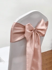 10/5/1pc 玫瑰金缎带椅子带蝴蝶结，7*108 英寸婚礼椅子装饰丝带，礼品包装，婚礼过道装饰，DIY 工艺品，可以绑成任何你想要的形状，通用椅子丝带适用于婚礼仪式派对宴会餐厅活动椅子装饰，派对用品情人节