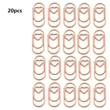 100pcs Miniature Gold Heart Shaped Paper Clips, Versatile Metal Office Supplies For Study, Office, And Home,Back To School,School Supplies - Mini Heart Shape - View 16