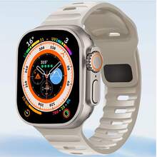 1pc Premium Silicone Bands Compatible With Apple Watch Ultra 2 SE 2 Series 49mm/46mm/45mm/41mm/44mm/40mm/42mm/38mm,Soft Rubber Wristband Strap Smartwatch Bracelet Compatible With Iwatch Series Bands Smartwatch Accessories