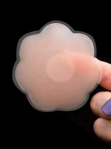 12 件硅胶乳头贴可重复使用女士乳房花瓣提升隐形胸罩乳贴胸罩衬垫贴纸粘垫（2/6/12 件） - 彩色 - 查看 5