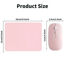 Wireless Bluetooth Mouse With Mouse Pad Compatible With IPad Surface Pro Mac Book Pro Air, Wireless Bluetooth Computer Mouse For IMac Laptop, Small Poratble Mouse For Travel