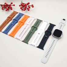 1pc Premium Silicone Bands Compatible With Apple Watch Ultra 2 SE 2 Series 49mm/46mm/45mm/41mm/44mm/40mm/42mm/38mm,Soft Rubber Wristband Strap Smartwatch Bracelet Compatible With Iwatch Series Bands Smartwatch Accessories