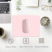 Wireless Bluetooth Mouse With Mouse Pad Compatible With IPad Surface Pro Mac Book Pro Air, Wireless Bluetooth Computer Mouse For IMac Laptop, Small Poratble Mouse For Travel