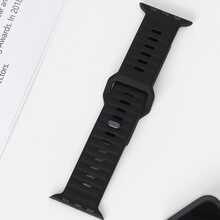 1pc Silicone Sport Band Compatible With Apple Watch Ultra 2 49mm 46mm 44mm 40mm 45mm 41mm 42mm 38mm Women/Men,Silicone Strap Cover Bumper Bracelet Compatible With IWatch Series 10 9 8 7 6 5 SE Smart Watch Accessories