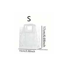 1 件厚透明 PVC 礼品袋，婚礼礼品 Candyx 手提包，礼品纪念品袋 - 透明 - 查看 8