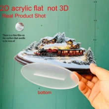 2D Flat, 1pc Acrylic Desktop Decor Bohemian Style Christmas Train & Christmas Tree Desktop Sign - Seasonal Train Theme Decoration, Suitable For Home And Office, Christmas, New Year Home, Party Decor, Thanksgiving, Christmas Gift (Full Product Display Video Included, Recommended To Watch First)