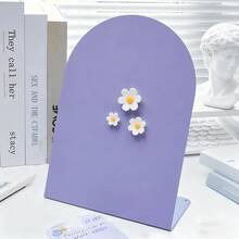 4 件/1 套板 + 3 个花磁铁，磁性留言板办公室桌面白板家庭备忘录提醒入口注释，双面动漫桌面冰箱 meme 垫，立式徽章卡展示金属小 - 彩色 - 查看 14