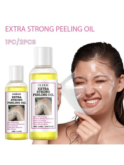 30ml/110ml/220ml Exfoliating Oil For Yellow Skin, Nourishing Smooth Face & Body, Moisturizing Brightening Skin