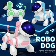 Robot Dog Toy – Smart Robot Dog, Suitable For Children Over 3 Years Old, Interactive Crawling And Sound, Kids Robot Dog Toy With LED Eyes, Electronic Pet Toy Dog, Gift For Boys And Girls(Pink) - Pink - View 3