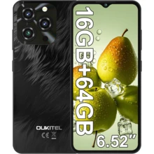 OUKITEL C3 Android 14 解鎖手機 2025-16GB+64GB，6.52 吋水滴螢幕，5000mAh 電池智慧型手機，13MP 相機八核心，指紋辨識/3.5mm 耳機孔/GPS（不含充電器） - 黑色 - View 8