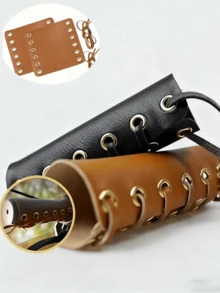 Verstellbare Leder-Lenkergriffe, Anti-Fahrrad-Lenkerprotektoren, geeignet für Outdoor-Fahrten mit Motorrädern, Fahrrädern, Rollern, Mountainbikes, E-Bikes, komfortabel, hitzebeständig, einfache Montage, Lenkerkomponenten, Fahrrad-Zubehör