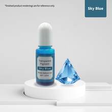 علبة 24 لون / 10 مل صبغة شفافة عالية الشفافية على أساس زيتي ، صبغة شفافة لراتنج الإيبوكسي الأشعة فوق البنفسجية ، غراء AB عالمي