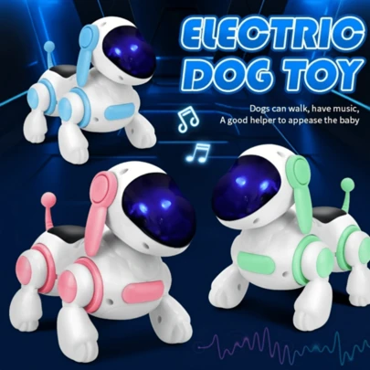Robot Dog Toy – Smart Robot Dog, Suitable For Children Over 3 Years Old, Interactive Crawling And Sound, Kids Robot Dog Toy With LED Eyes, Electronic Pet Toy Dog, Gift For Boys And Girls(Pink)